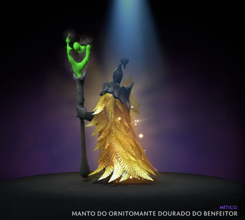 Golden Ornithomancer Mantle of the Benefactor