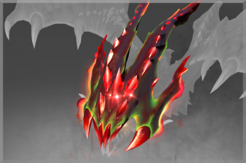 Inscribed Malefic Drakes Hood of the Crimson Witness