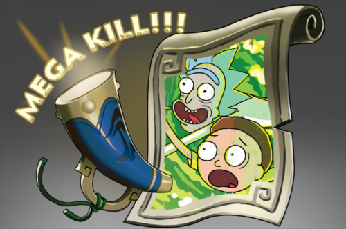 Mega Kills Rick and Morty